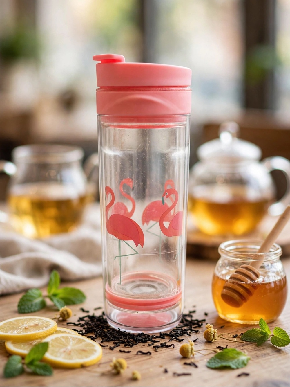 DAVIDsTEA Iced Tea Press - Flamingo